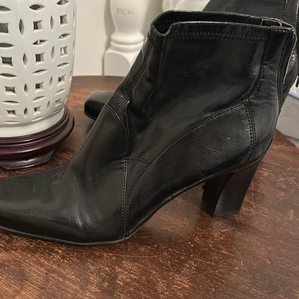 Franco sarto black booties size 8